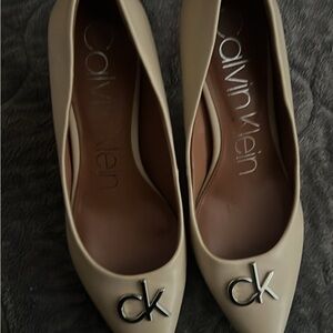 Calvin Klein Women's Beige Heels